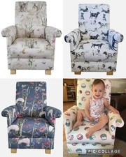 Children's Voyage Maison Fabric Chairs Kids Armchairs Bedroom Animals Nursery