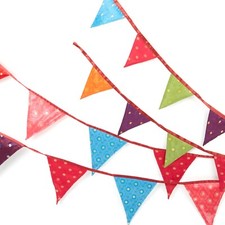 Recycled Sari Bunting Flags