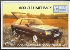 Subaru 1800 GLF 4WD Hatchback Mid 1980s UK Market Single Sheet Sales Brochure