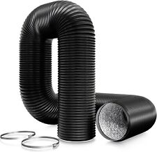 PVC Ventilation Ducting with 2 Clamps,150mm Air Duct Flexible Hose for Universa