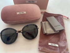 MIU MIU Sunglasses Grey Black