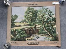 Very Rare Margot De Paris Tapestry 2255 La Peche en Riviere 65 x 80 cm