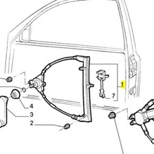 Mk1 176 Fiat Punto 55 60 3 Door Offside / Right hand Front Window regulator NEW
