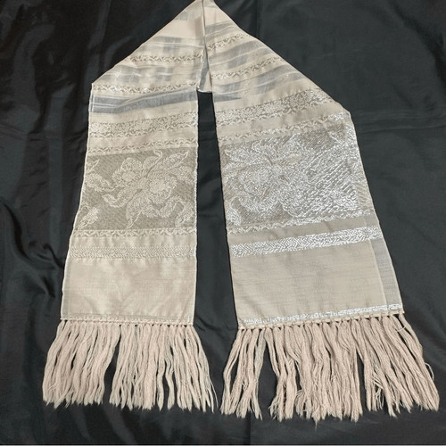 Stylish vintage silk beige and - vintage,