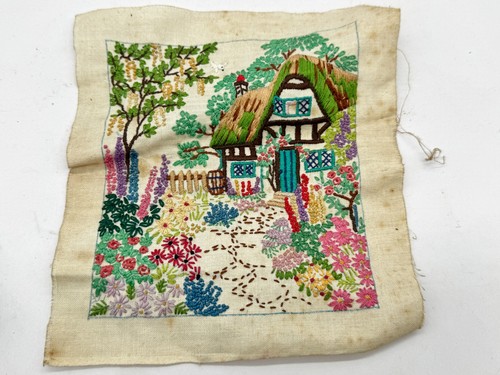 Vintage hand embroidered - hand,