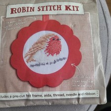Cross Stitch Kit Robin Bird