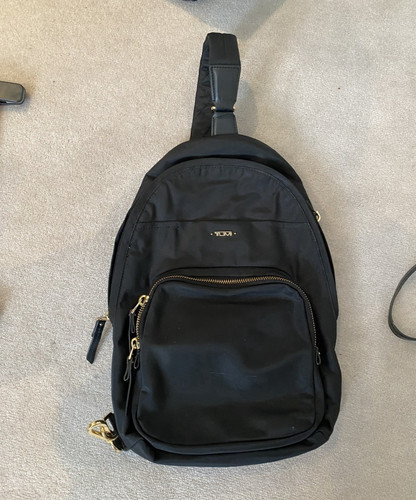 Tumi black sling daypack - daypack, soft