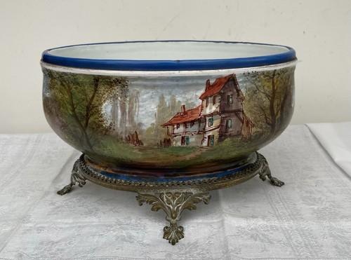 Antique french ceramic opaque - antique,