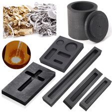 2PCS Graphite Crucible Ingot