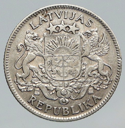 1924 latvia lions shield - &,