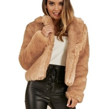 Women Faux Fur Coat Ladies