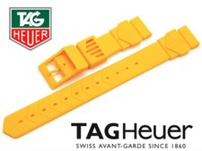 New TAG Heuer BS0092 yellow mid size F1 Formula 1 watch strap 380.513 15mm