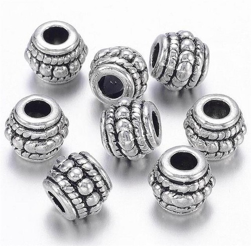 Tibetan silver barrel - silver,