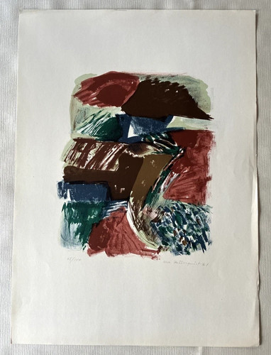 Signed ltd edition abstract - ltd,