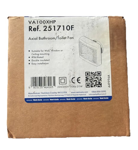 Vent axia 251710f - vent,