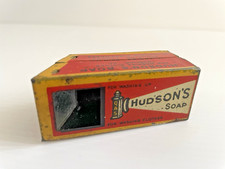 Original Antique c1915 Hudson Soap Novelty Tin Periscope Optical Advertising Toy