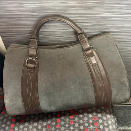 Loewe grey suede - loewe, brown