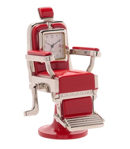 Miniature clock retro - miniature, red