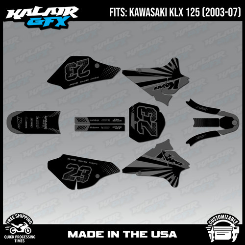 Graphics kit for kawasaki - kawasaki, klx