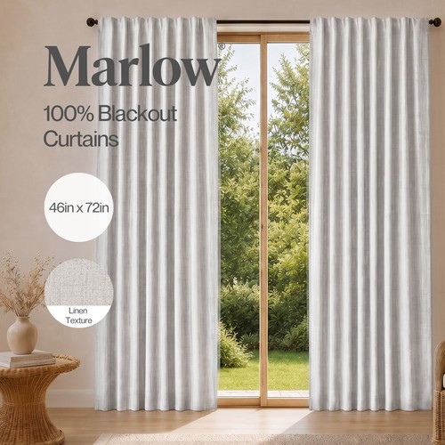 Marlow 100 blackout curtains - 100%,