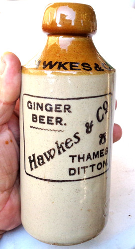 Antique printed ginger - antique, beer