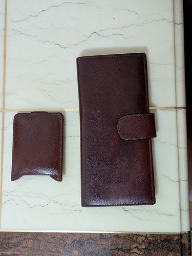 Vintage brown travel wallet - brown,