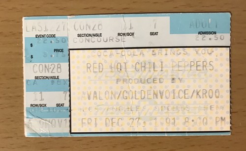 1991 red hot chili - hot, peppers