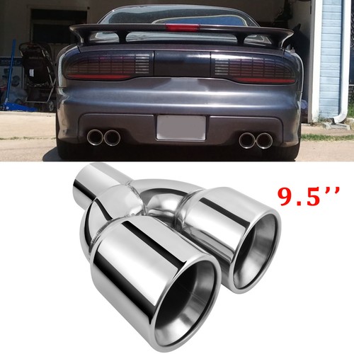 Dual exhaust tip length - dual, 9.5"length