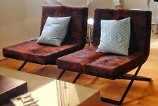 Brazillian luxury designer cow hide chairs (two or sold separately) 