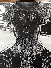 Vintage Brass Rubbing/Paper-William Tendring-Stoke by Nayland-Medieval Plaque