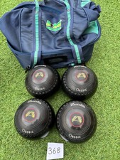 HENSELITE CLASSIC LAWN BOWLS size 3H With Free BOTRA BOWLS BAG