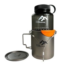 Ultralight Nesting Cookset | Gr1 Titanium 750ml (25fl oz) Cup & 1000ml (32fl oz)