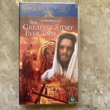 The Greatest Story Ever Told VHS Video Tape Jesus of Nazareth 1965 Movie  (2001)