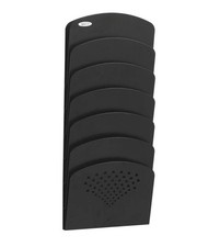 Safco Steel Seven Pocket Wall Rack For File Document Organization Black