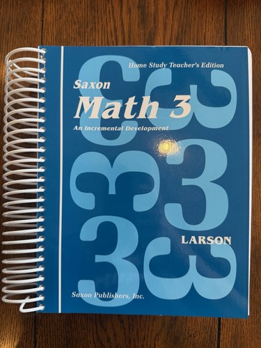 Saxon math home study - 3,