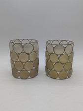 Capiz Shell Lampshade Pair