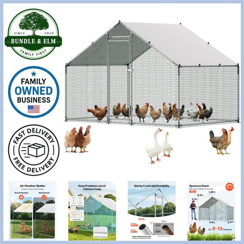 Large metal chicken coop - metal,