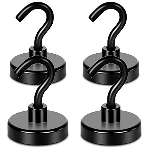 Black magnetic hooks heavy - magnetic,