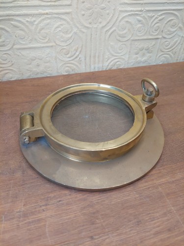 Vintage brass porthole - brass,