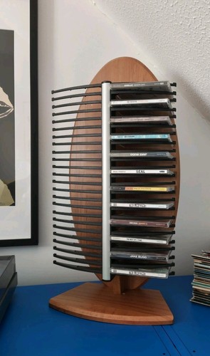 Vintage tower rack storage - cd,