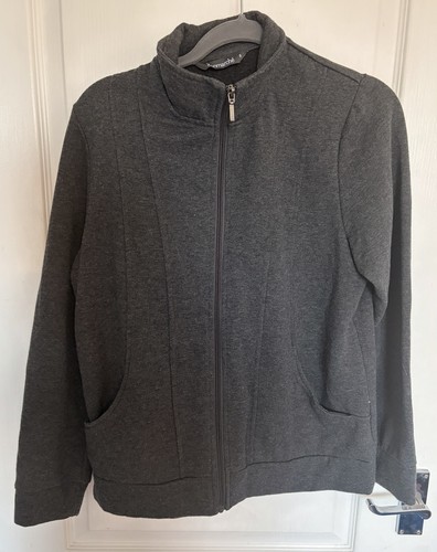 Bonmarché dark grey zip - bonmarché,