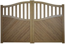 Wood Effect Bell Curved Top
