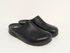 Fitflop Black Leather Clogs
