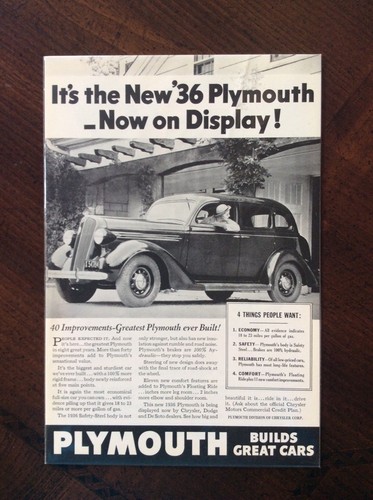 1936 vintage original - , ad
