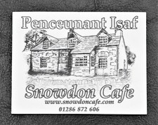 FRIDGE MAGNET SOUVENIR PENCEUNANT ISAF CAFE SNOWDON SNOWDONIA WALES PLASTIC