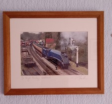 3No Professionally Framed Prints Of Steam Trains, Tornado, Nigel Gresley
