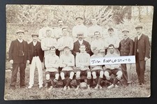 Portsmouth- Cosham Football Club 1907-8. Antique RPPC Postcard