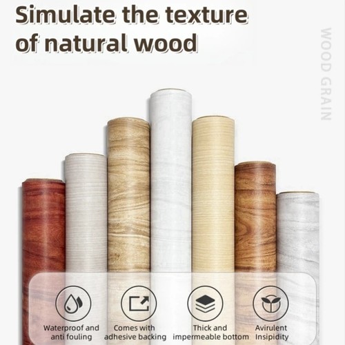 Wood effect vinyl wrap self - wood,