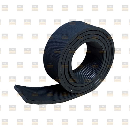 6mm fine ribbed - 6mm, rubber