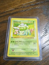 Pokemon TCG Bulbasaur 44/102 1st Edition Shadowless HP